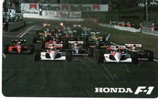 Japan : schöne private  Telefonkarte : F1 McLaren Honda MP4/6  1991 Ayrton Senna