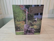 Gartenbrunnen Wasserhahn Deko Garten Balkon Wasser Brunnen 220V/5W Polyresin