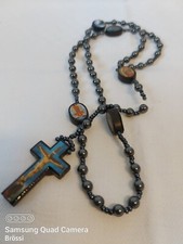 Rosenkranz Blutstein Holz mit