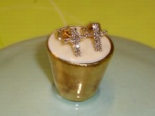 DIAMANT Ohrstecker in 10 K Gelbgold