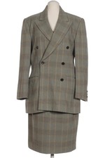 Escada Anzug Damen Kostüm Set Zweiteiler Gr. EU 38 Schurwolle Grau #e045aad