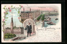 Lithographie Hamburg, Rathaus