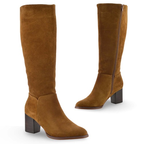 Damen frauen leder - damen, kniehoch
