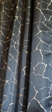 Vorhang Fertiggardine von Esposa schwarz Kupfer Gold 245 x 140 cm Schal Stoff