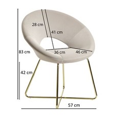 FineBuy Esszimmerstuhl Samt /