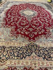 Übermaß Traumhaft Perserteppich Kerman Top Qualität Handgeknüpft 640x440  Rot