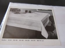 Damast Tischdecke  weiß