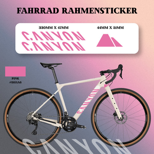 Canyon aufkleber set - canyon, fahrrad