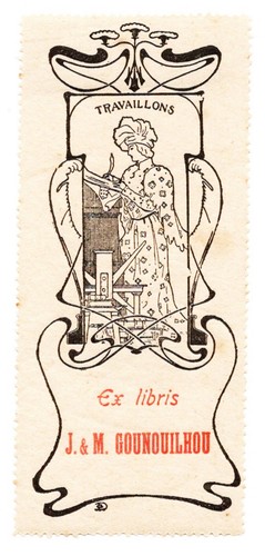 Exlibris gounouilou jean - exlibris,