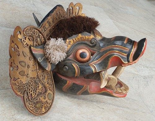 Babi barong maske - babi,
