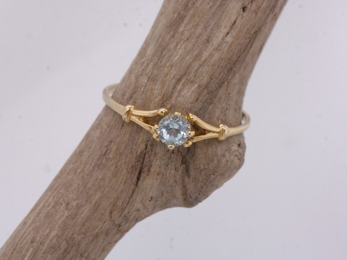 9ct gelbgold blauer - gelbgold,