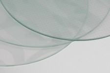 Madras Glas Runde Glasplatten Glasscheiben Rund mattiertes Designerglas