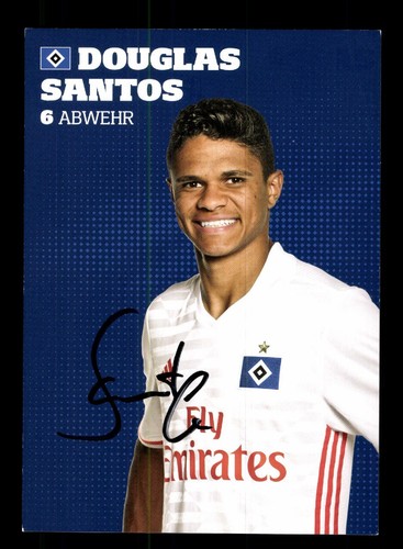 Douglas santos autogrammkarte - santos,
