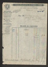 TOULOUSE (31) SAUERSTOFF ACETYLEN STICKSTOFF CALCIUMCARBID "DUFFOUR & IGON" 1928