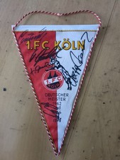 Unikat. Orginales Autogramm. DFB. Wimpel. 1. FC Köln. Schumacher. Overath 