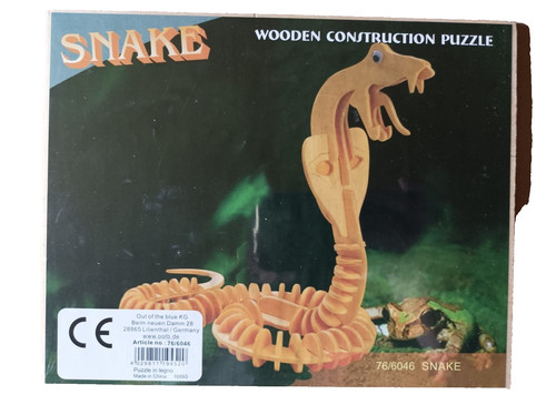Schlange puzzle holz - schlange, tiere