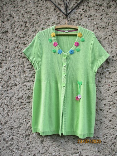 Kleid überwurf tunika grün - kleid,