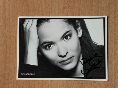 Katja woywood autogrammkarte - katja,