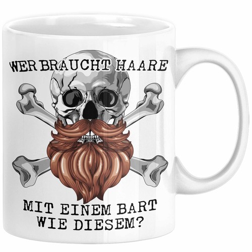 Glatze bart echter - bart, tasse