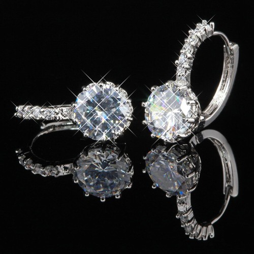 Hoop earrings cubic zirconia
