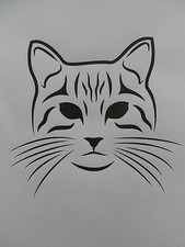 Schablone Katzengesicht2  auf