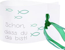 6 Windlicht Fisch Deko 8 Mini Tischlichter Teelichter Kommunion Konfirmation