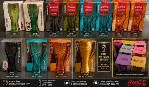 Coca cola mcdonald gläser - coca-cola, mcdonald’s