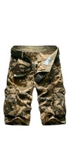 Herren Camouflage Cargo Shorts Baumwolle Combat KurzHose Bermuda Arbeitskleidung