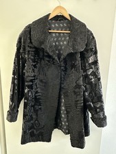 Besonderer Vintage Frauenmantel aus echtem Pelz (Breitschwanz-Persianer)