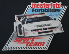 Werbe-Aufkleber BMW M1 Hans J. Striezel Stuck Meisterfoto Sport Team 80er Jahre