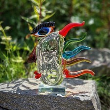 Budawi® Glasskulptur Kristall Glas Kunst "Harlekin" Designer Skulptur Handarbeit