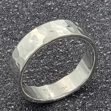 SterlingSilber925 Ring 5mm poliert/vergoldet/satiniert/eismattiert/rund gehämmer