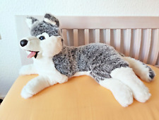 Kuscheltier Plüschtier Hund Husky liegend