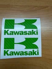 2 x  Kawasaki Logo Aufkleber