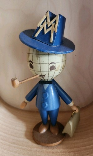 Holz messemännchen werbefigur - holz,