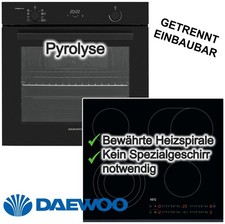 Backofenset schwarz Daewoo