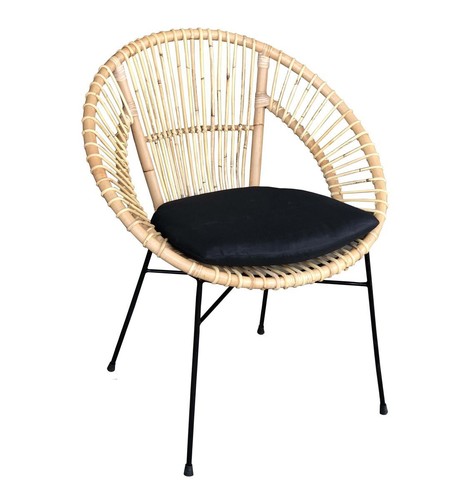 Rattan stuhl zora inkl - inkl., kissen
