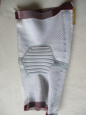 Kniebandage Tricodur Genu Motions Gr. L, grau-weiß