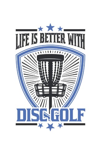 Discgolf notizbuch 6x9 zoll - notizbuch,