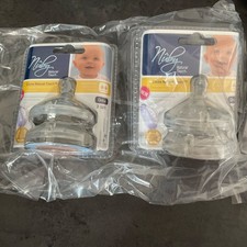8 x Nuby Natural Touch Sauger Schnuller Flaschenaufsat insgesamt 