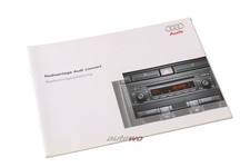Audi A3 8P/A4 8E/B6/A6 4B/C5/A8 D3/4E Bedienungsanleitung Audi Radio concert