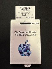 APPLE 10 EURO GESCHENKKARTE /