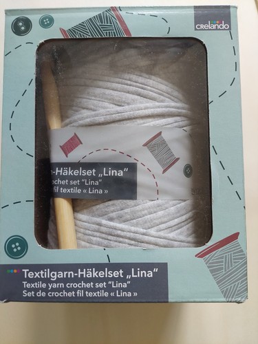 Textilgarn häkelset hellgrau - textilgarn-häkelset, ,hellgrau