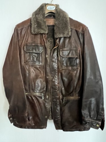 Trapper echt leder jacke - echt, gr.m