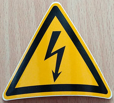 Aufkleber Hochspannung DIN EN