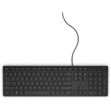 Dell Tastatur KB216 - Deutsch (QWERTZ) - Schwarz (580-ADHE) - USB Kabelgebunden
