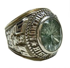 High School Ring 10K Weißgold Herff Jones von 1979 Virginia RG62  US10