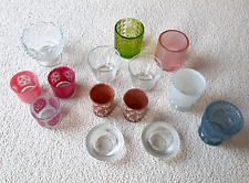 14x Glas Windlichter Teelichthalter Teelicht Konvolut Shabby