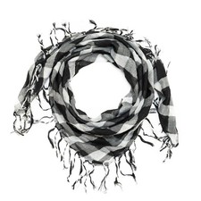 Palituch Viereckschal Halstuch Karo Glitzer Fransen leicht Damen Herren Schal