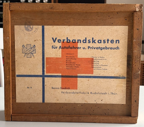 Ddr holz verbandskasten - holz,